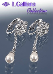 419141   BOUCLES PERLE  ET DIAMANTS CZ