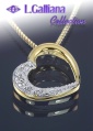 419153 COLLIER PLAQUE OR ET DIAMANTS