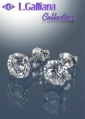419157 BOUCLES D'OREILLES  DIAMANT CZ EN ARGENT 925