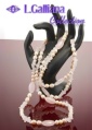 419394 COLLIER QUARTZ ROSE ET PERLES