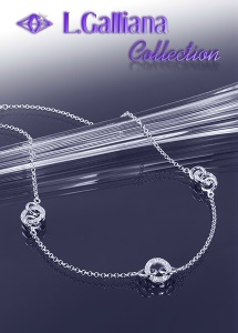 419631 COLLIER 3 CERCLES DIAMANTS CZ