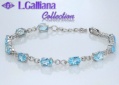 420436 BRACELET TOPAZES BLEUES 8,83CT EN ARGENT 925