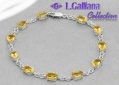420441 BRACELETCITRINES 7,68CT EN ARGENT 925