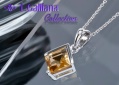 420509 COLLIER CITRINE 1.67CT EN ARGENT 925