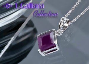 420510 COLLIER RUBIS 1.93CT EN ARGENT 925