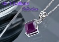 420510 COLLIER RUBIS 1.93CT EN ARGENT 925