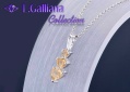 420579 COLLIER COEURS DE CITRINES 0,72CT EN ARGENT 925