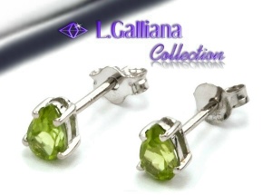 420597 BOUCLES D'OREILLES PÉRIDOT 0,80CT EN ARGENT 925