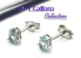420601 BOUCLES TOPAZE BLEUE 0,94CT EN ARGENT 925