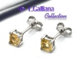 420605 BOUCLES CITRINE 0,68CT EN ARGENT 925