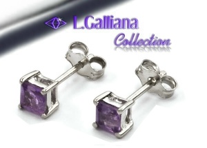 420606  BOUCLES AMÉTHYSTE 0,73CT EN ARGENT 925