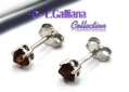 420607 BOUCLES GRENAT 0,73CT EN ARGENT 925