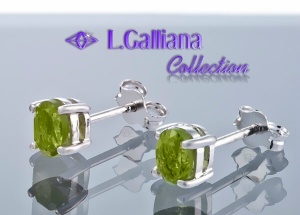 420625 BOUCLES PÉRIDOT 1,07CT EN ARGENT 925