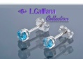 420635 BOUCLES TOPAZE BLEUE 0,51CT EN ARGENT 925