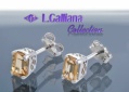 420645 BOUCLES CITRINE 1,11CT EN ARGENT 925