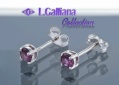 420649 BOUCLES RHODOLITE 0,67CT EN ARGENT 925