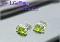 421057 BOUCLES PÉRIDOTS ET TOPAZES BLANCHES 1,44CT EN ARGENT 925