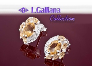 421065 BOUCLES CITRINES 2,74CT EN ARGENT 925