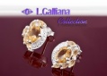 421065 BOUCLES CITRINES 2,74CT EN ARGENT 925
