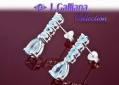 421074 BOUCLES TOPAZES BLEUES 3,05CT EN ARGENT 925