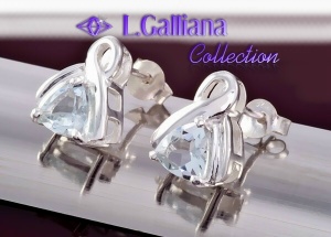421092 BOUCLES AIGUE MARINE 2,5CT EN ARGENT 925