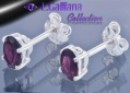 421208 BOUCLES GRENAT 1,84CT EN ARGENT 925