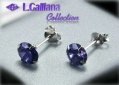 421376 BOUCLES CZ AMÉTHYSTE EN ARGENT 925