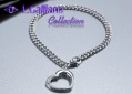 421382 BRACELET COEUR DIAMANT ARGENT RHODIE