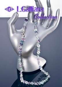 421528 COLLIER FLUORITE 96CT