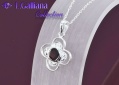 422558 COLLIER GRENAT 1,13CT EN ARGENT 925