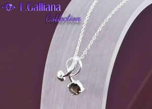 422559 COLLIER QUARTZ 0.50CT EN ARGENT 925