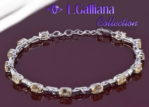 422576 BRACELET CITRINES 5,83CT EN ARGENT 925
