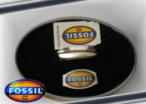 BAGUE FOSSIL ARGENT 2 TONS BF2_T52