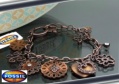 BRACELETS FOSSIL MARRON NACRÉ AVEC ZIRCONES BRF4