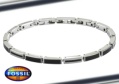 BRACELETS FOSSIL MIXTE ACIER ET NOIR BRF5