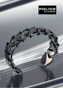 BRACELET RIGIDE POLICE NOIR BRP01